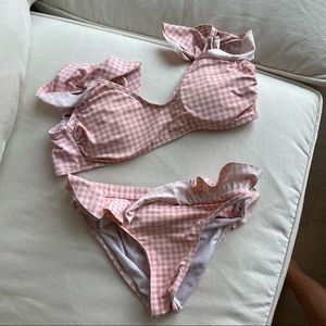 Juicy Couture Pink Gingham Swimsuit